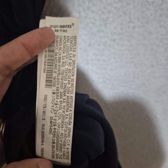 Nwt Zara Women's High Neck Solid Blue Side Cut Out Flux Skirt Romper Small - Picture 4 of 8